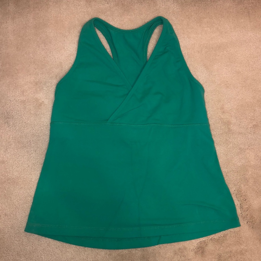 lululemon athletica Green Racerback Tank Top